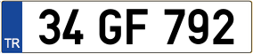 Truck License Plate